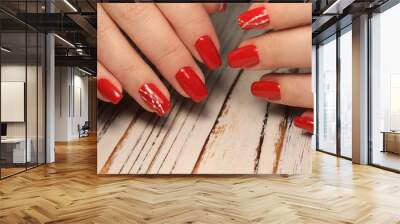 stylish manicure design Wall mural