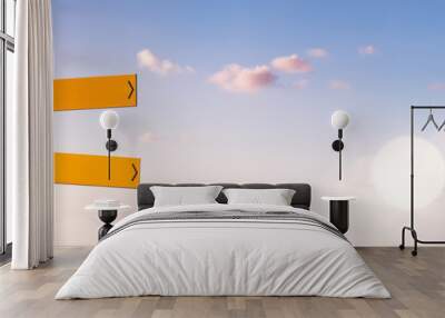 Blue Sky and Directions Wall mural