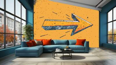 Unstoppable Force: Arrow's Dynamic Journey Symbolizing Tenacity against Adversity Wall mural