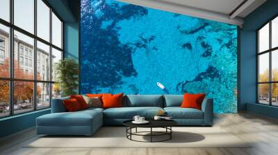 beach blue island Wall mural