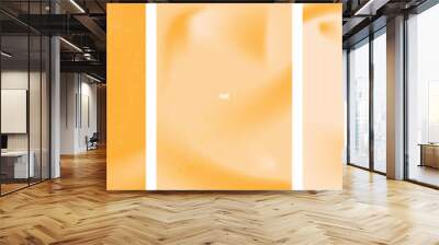 Set of Abstract Orange and Cream Gradient Background with grungy noise texture effect and copy space. Aesthetic orange autumn posters with color strokes. Vertical minimal fall poster layout. Vector. Wall mural