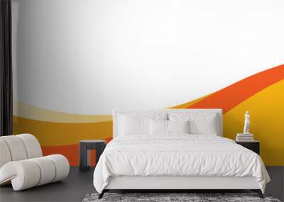  business wave banner on white background Wall mural