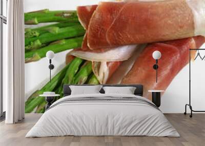 asparagus with prosciutto 2 Wall mural