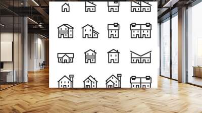 house line icon.set 2 Wall mural