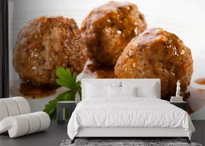 Roasted meatballs Wall mural