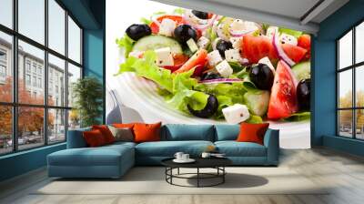 Vegetable salad with cheese Wall mural