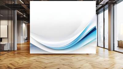 abstract blue curve wave background, backgrounds  Wall mural