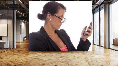 business woman with cellphone 2 Wall mural