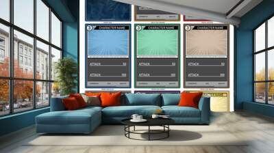 Trading Card Game Base Template Wall mural