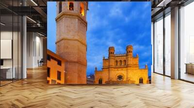 fadri tower and gothic cathedral at castellon de la plana Wall mural