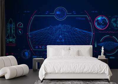 spaceship radar Wall mural