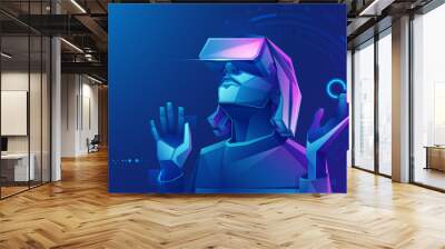 vrGirl Wall mural