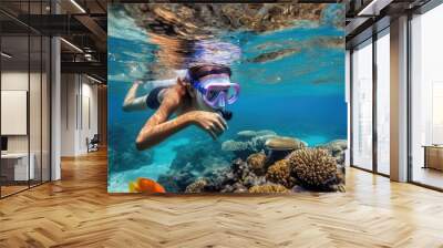 children in snorkeling in water.  

Made with the highest quality generative AI tools

 Wall mural