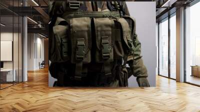 soldier camo vest Wall mural