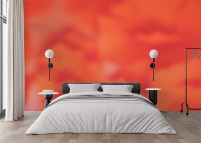 Blurred orange red background texture, a blending overlay illustration Wall mural