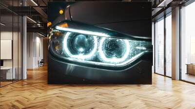 BMW 3 Series F30 Headlights Wall mural