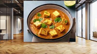 Indian Paneer butter masala curry dish Wall mural