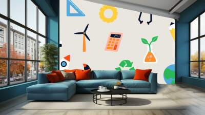 Education Illustration Series Wall mural