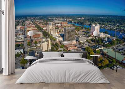 Aerial View of Downtown Augusta, Georgia Wall mural