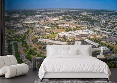 Aerial View of the Austin Suburb of Cedar Park, Texas Wall mural