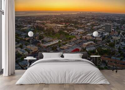 Aerial View of the San Diego Suburb of Chula Vista, California Wall mural