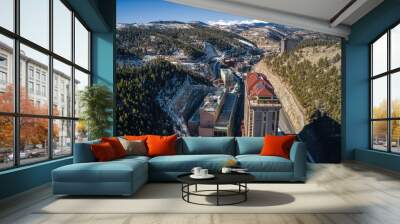 Black Hawk, Colorado is a former Mining Town turned Casino and Gambling Hub Wall mural