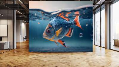 fish in the ocean Wall mural