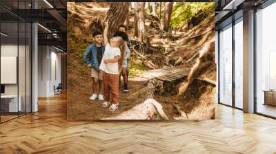 Children in the woods Wall mural