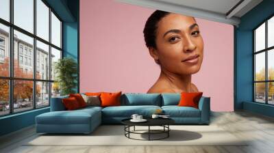 Mixed race women with beautiful skin Wall mural