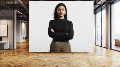 Portrait of young woman Wall mural