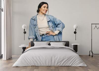 Rocking denim wear Wall mural