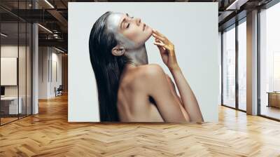 Sensual woman in ultra vogue style Wall mural