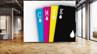 cmyk cards Wall mural