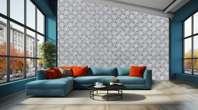 metal seamless pattern tile, wrap around diamond steel texture emboss Wall mural