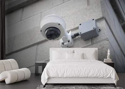 security camera safety system motion detection technology surveillance building protection Wall mural