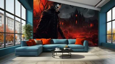 Dracula, Vampire, Creature of the Night, Cursed Wall mural