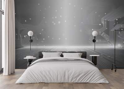 blurred gray technology background Wall mural