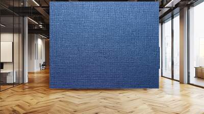 Natural blue textured background, rough surface indigo texture Wall mural