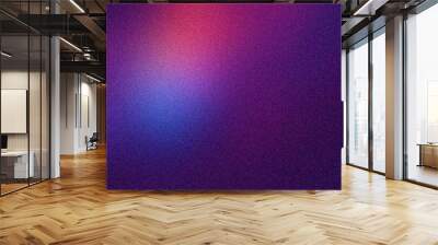 Abstract blurred background with a grainy texture and gradient colors. Blue, purple, red and orange colors blend for a design banner, poster or presentation. Blurred background illustration  Wall mural