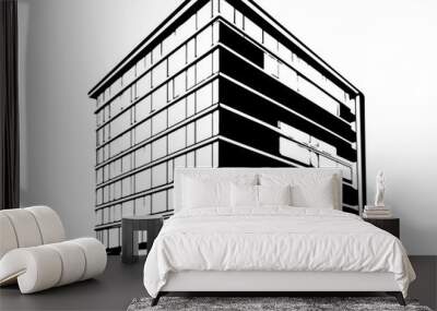 Modern Black and White Architectural Design Wall mural