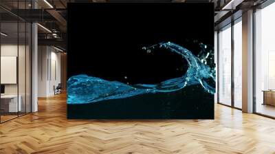 Abstract splashing water wave Wall mural