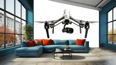 Drone isolated on white background Wall mural