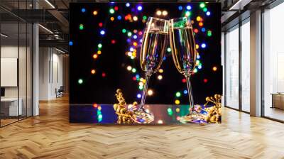 glasses of champagne Wall mural