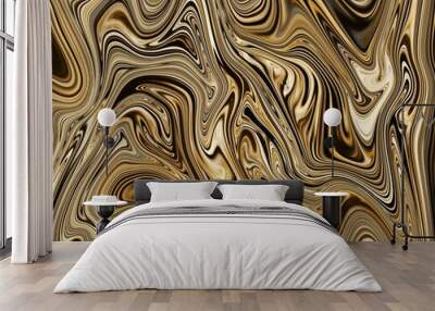 Brown liquid acrylic texture , perfect for wallpaper or background Wall mural