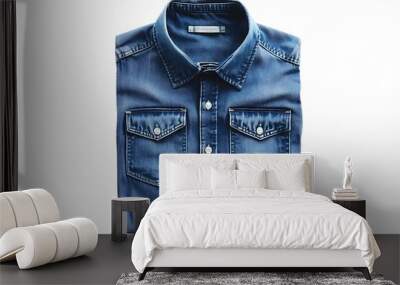 Denim jacket isolated Wall mural