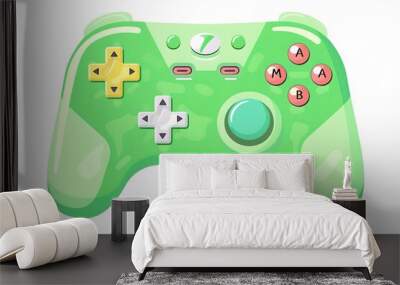 Illustration of video game controller icon . Wall mural