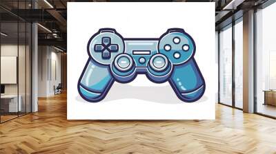 Illustration of video game controller icon . Wall mural