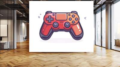 Illustration of video game controller icon . Wall mural