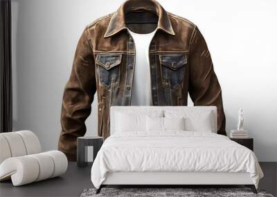 men jacket isolated on a white background.  Wall mural