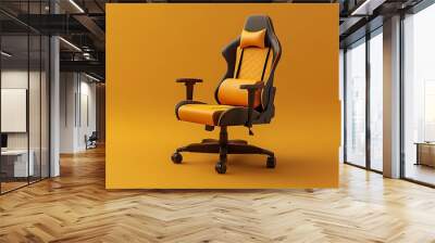 office chair isolated. Executive Stylish workplace. 3D illustration. Wall mural